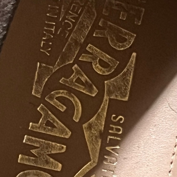 Salvatore Ferragamo Men's Dark Brown Suede Loafers with Gold Chain - Picture 3 of 7